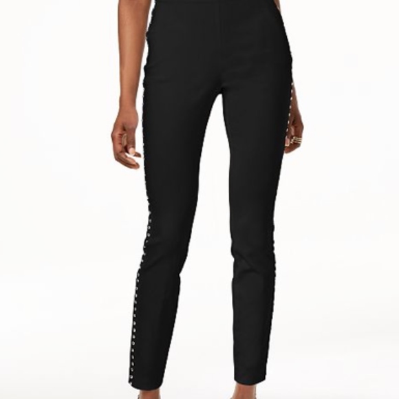 I.N.C. Studded Pull-On Skinny Pants - Picture 2 of 3
